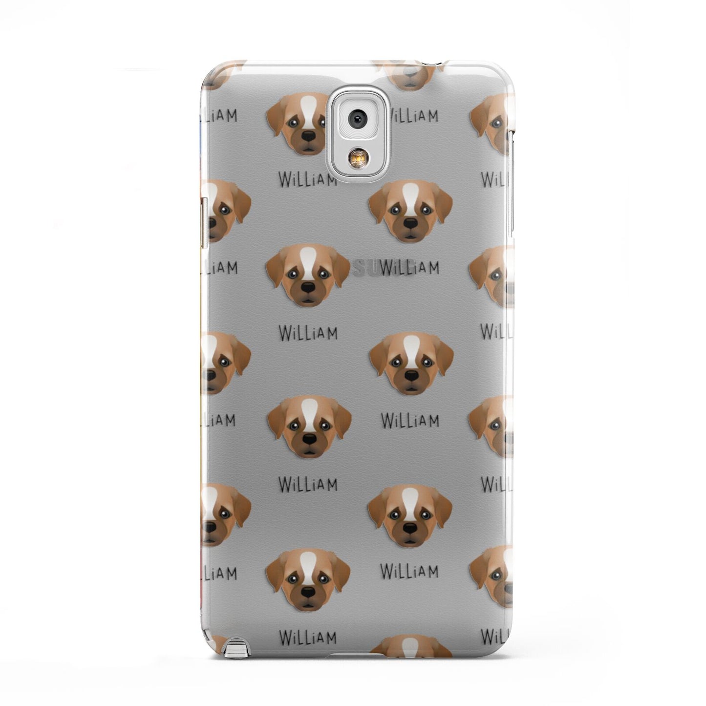 Pugapoo Icon with Name Samsung Galaxy Note 3 Case