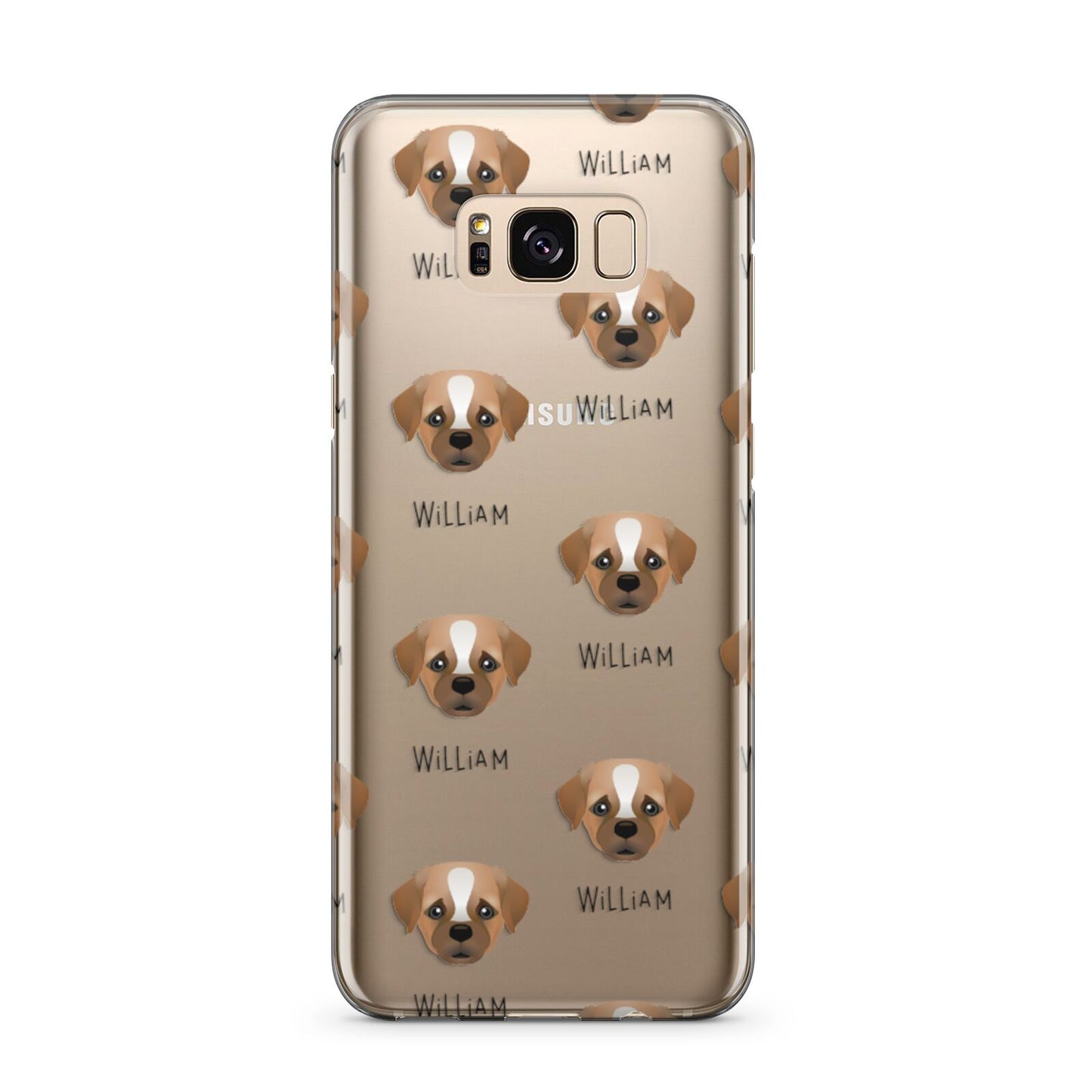 Pugapoo Icon with Name Samsung Galaxy S8 Plus Case