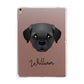 Pugapoo Personalised Apple iPad Rose Gold Case