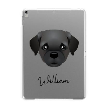 Pugapoo Personalised Apple iPad Silver Case