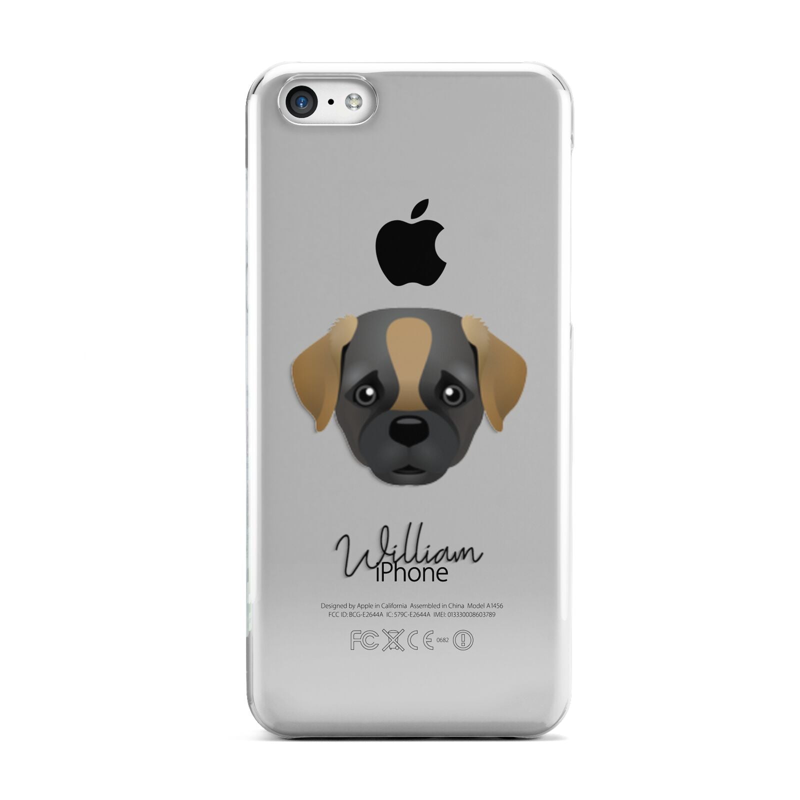 Pugapoo Personalised Apple iPhone 5c Case