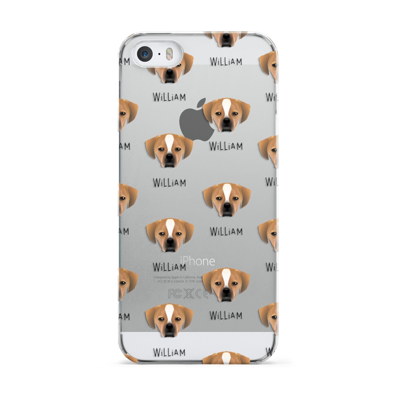 Puggle Icon with Name Apple iPhone 5 Case