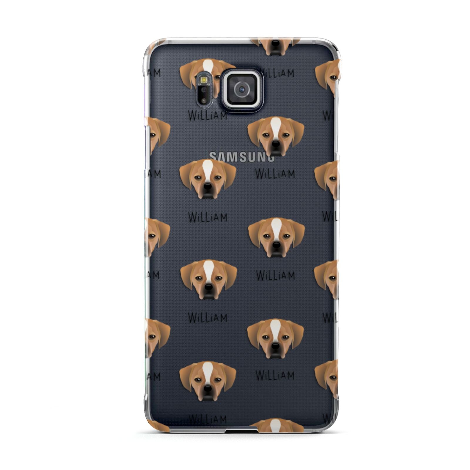 Puggle Icon with Name Samsung Galaxy Alpha Case