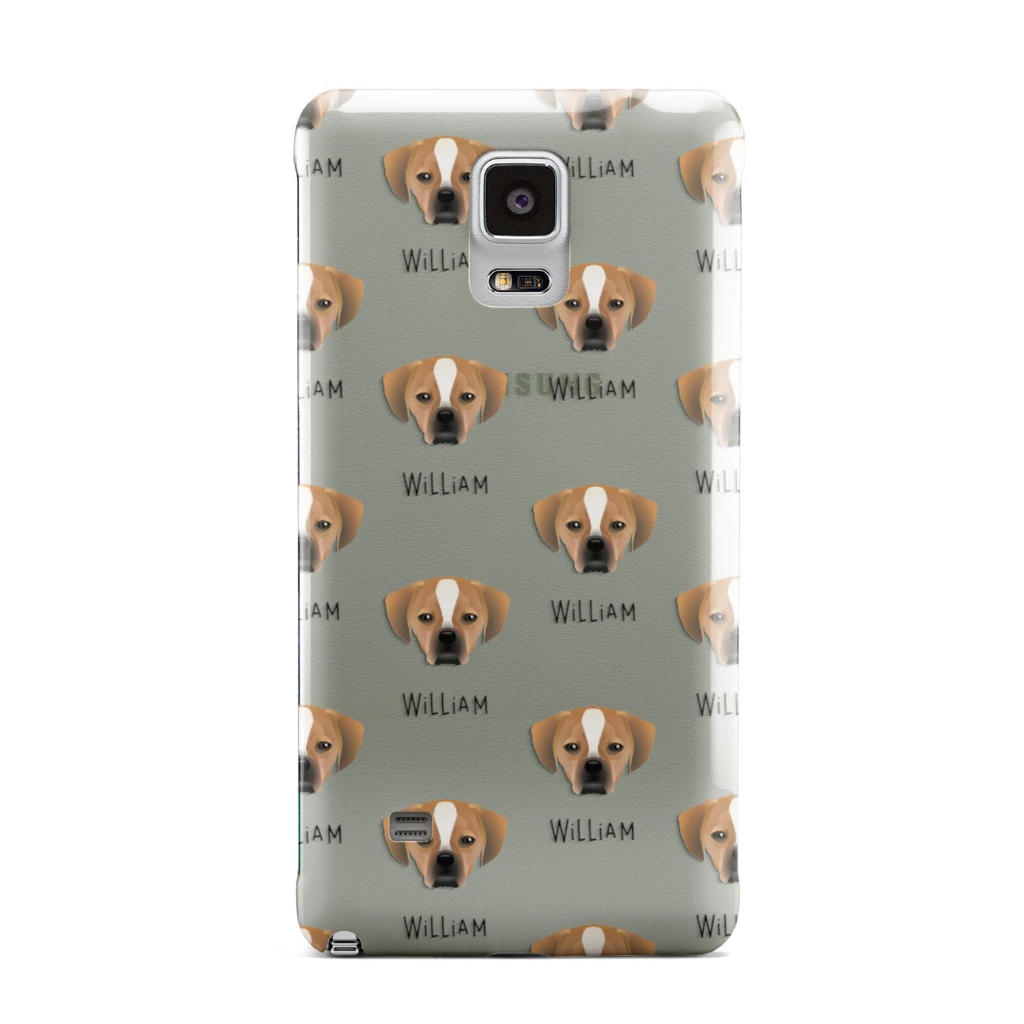 Puggle Icon with Name Samsung Galaxy Note 4 Case