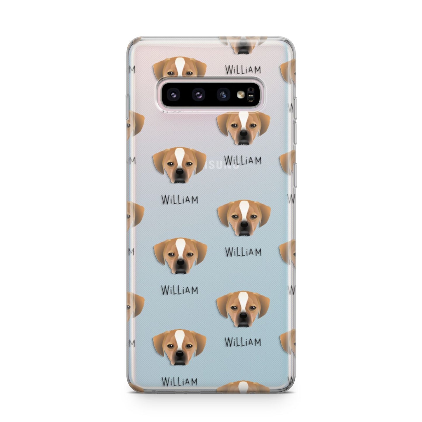 Puggle Icon with Name Samsung Galaxy S10 Plus Case