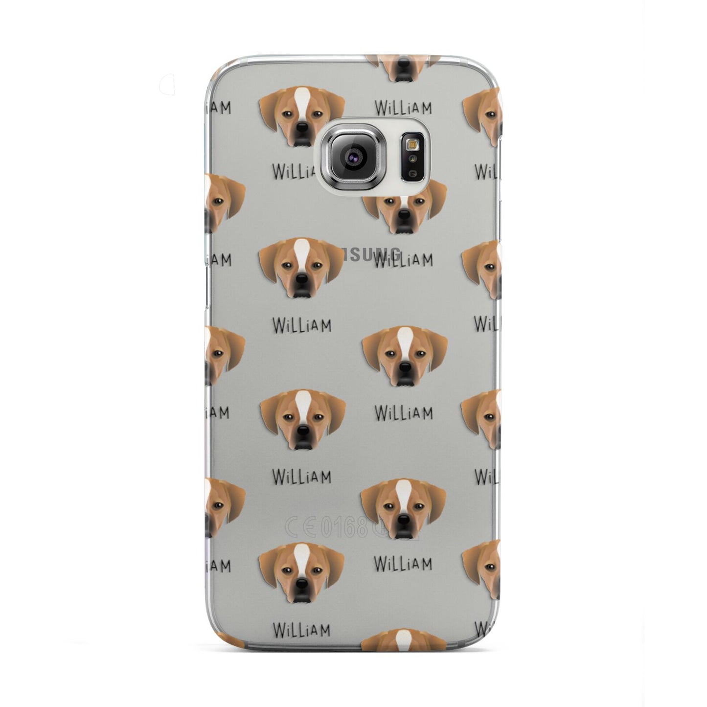 Puggle Icon with Name Samsung Galaxy S6 Edge Case