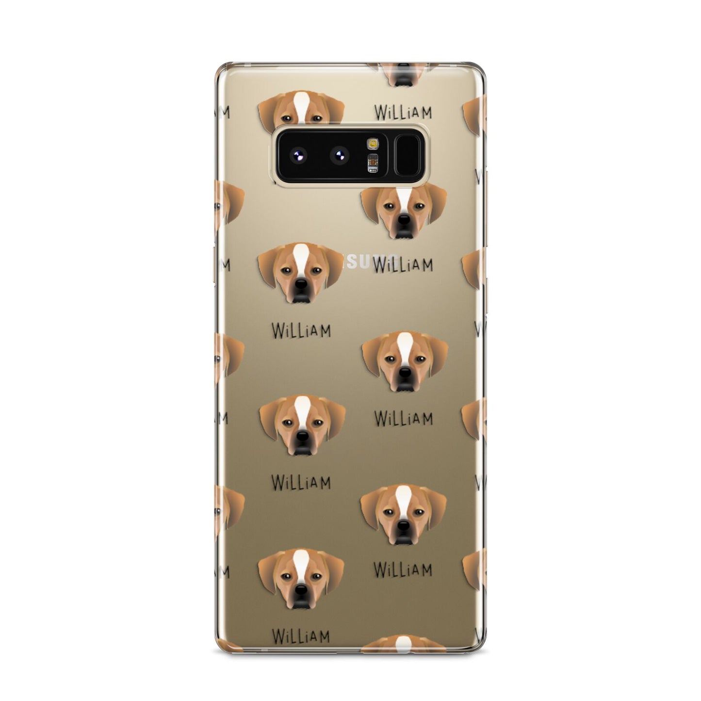 Puggle Icon with Name Samsung Galaxy S8 Case