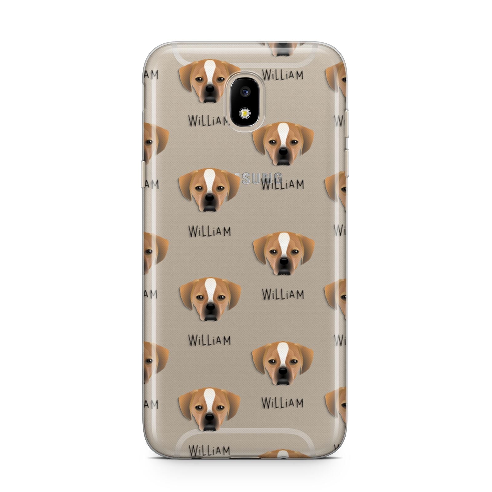 Puggle Icon with Name Samsung J5 2017 Case