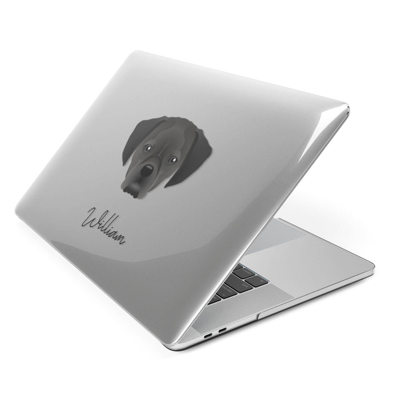 Puggle Personalised Apple MacBook Case Side View