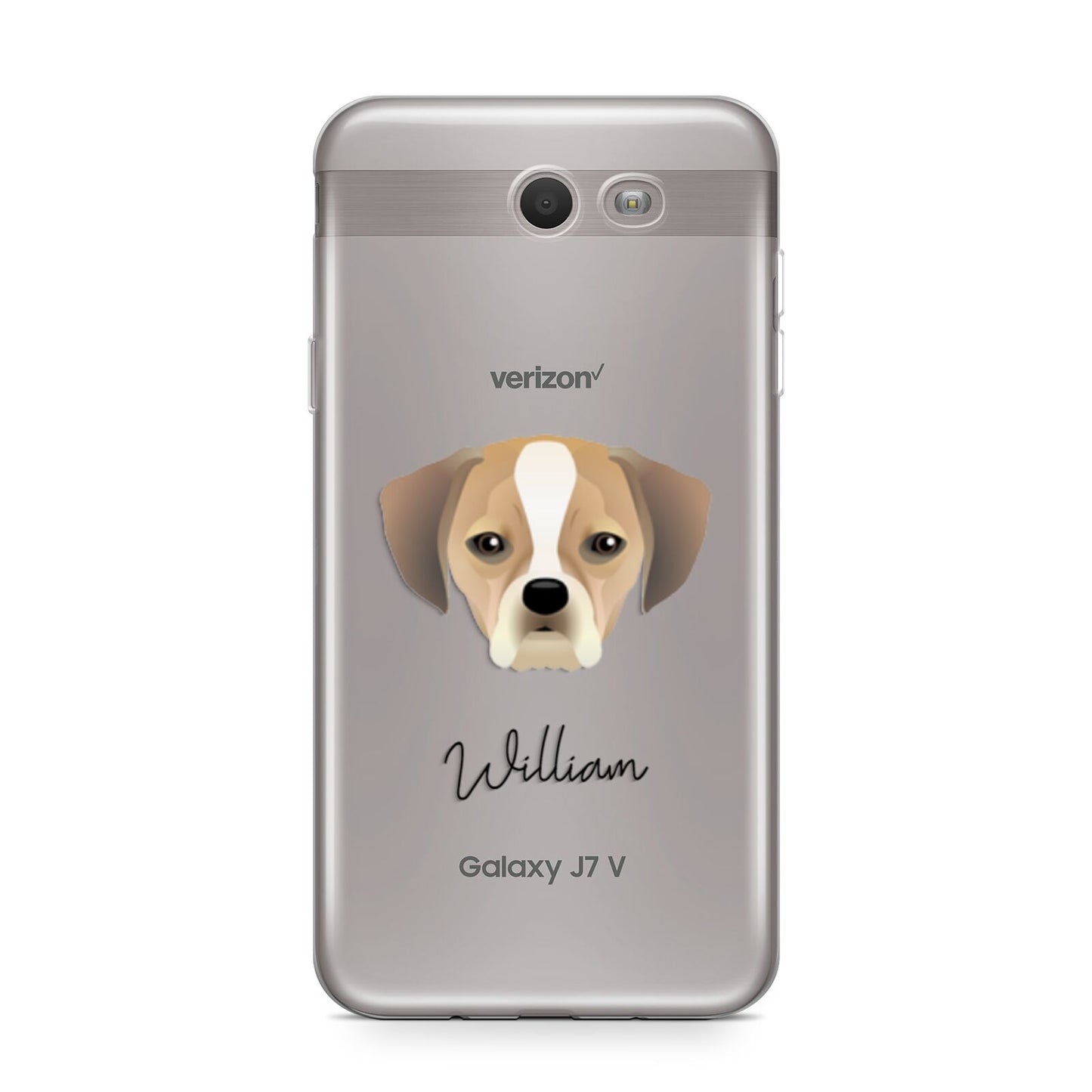 Puggle Personalised Samsung Galaxy J7 2017 Case