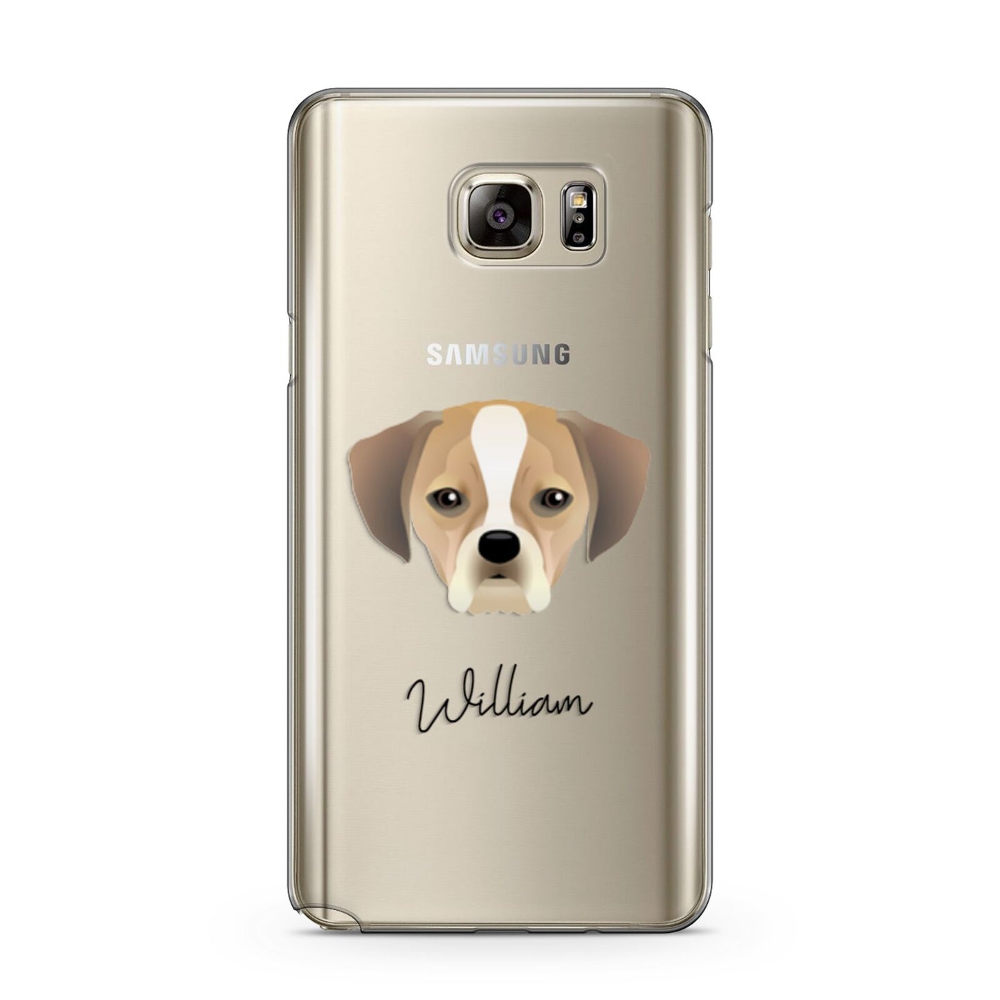 Puggle Personalised Samsung Galaxy Note 5 Case