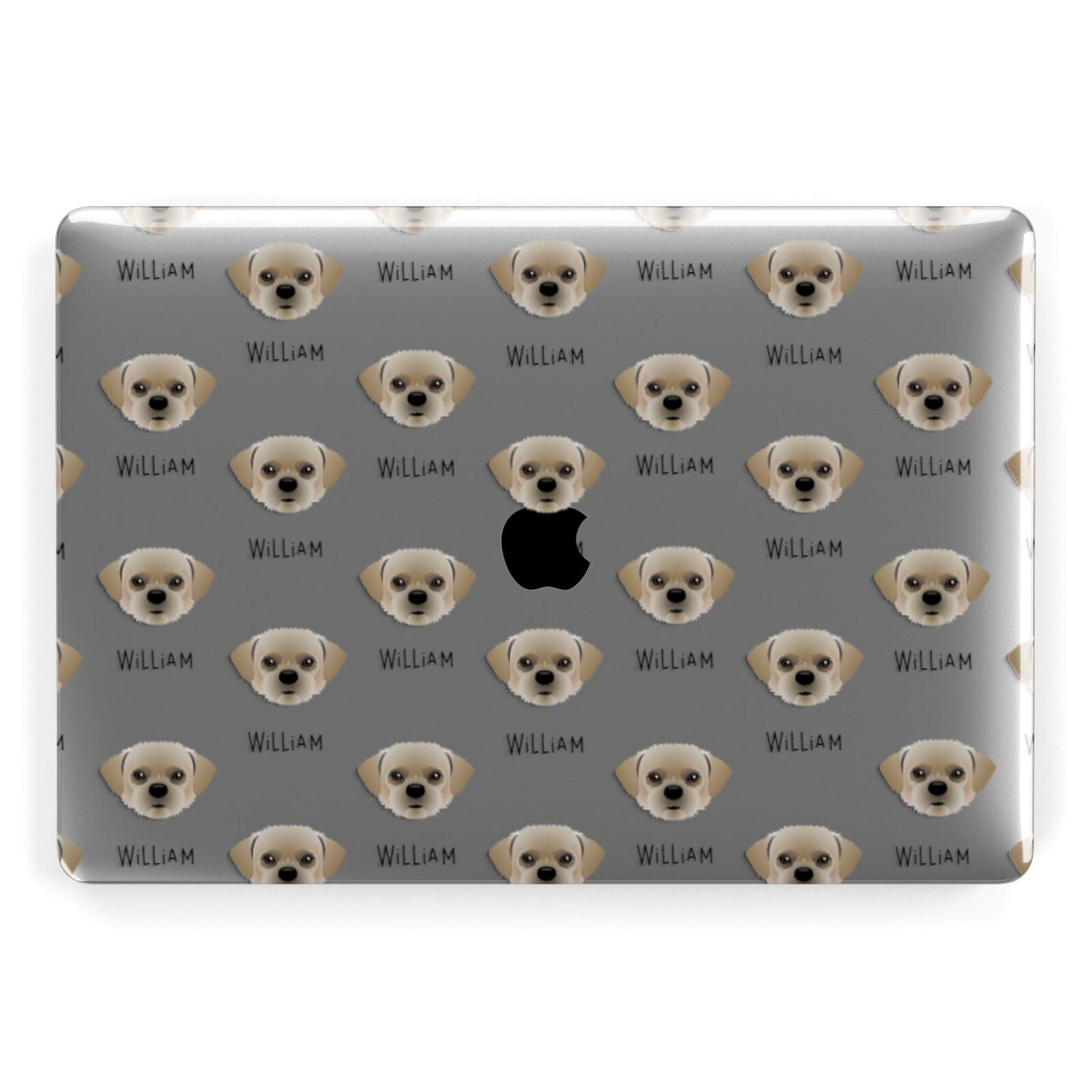 Pugzu Icon with Name Apple MacBook Case