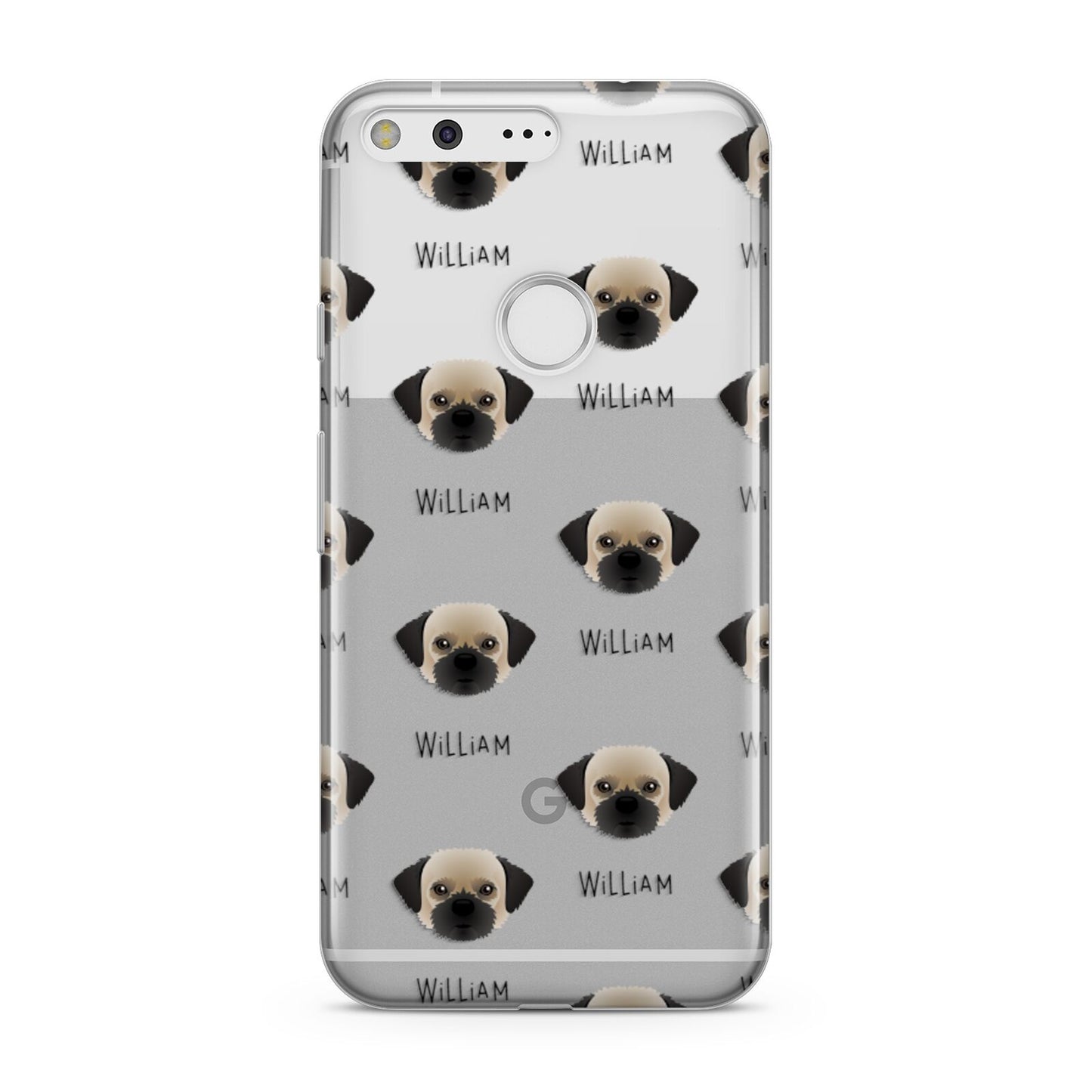 Pugzu Icon with Name Google Pixel Case