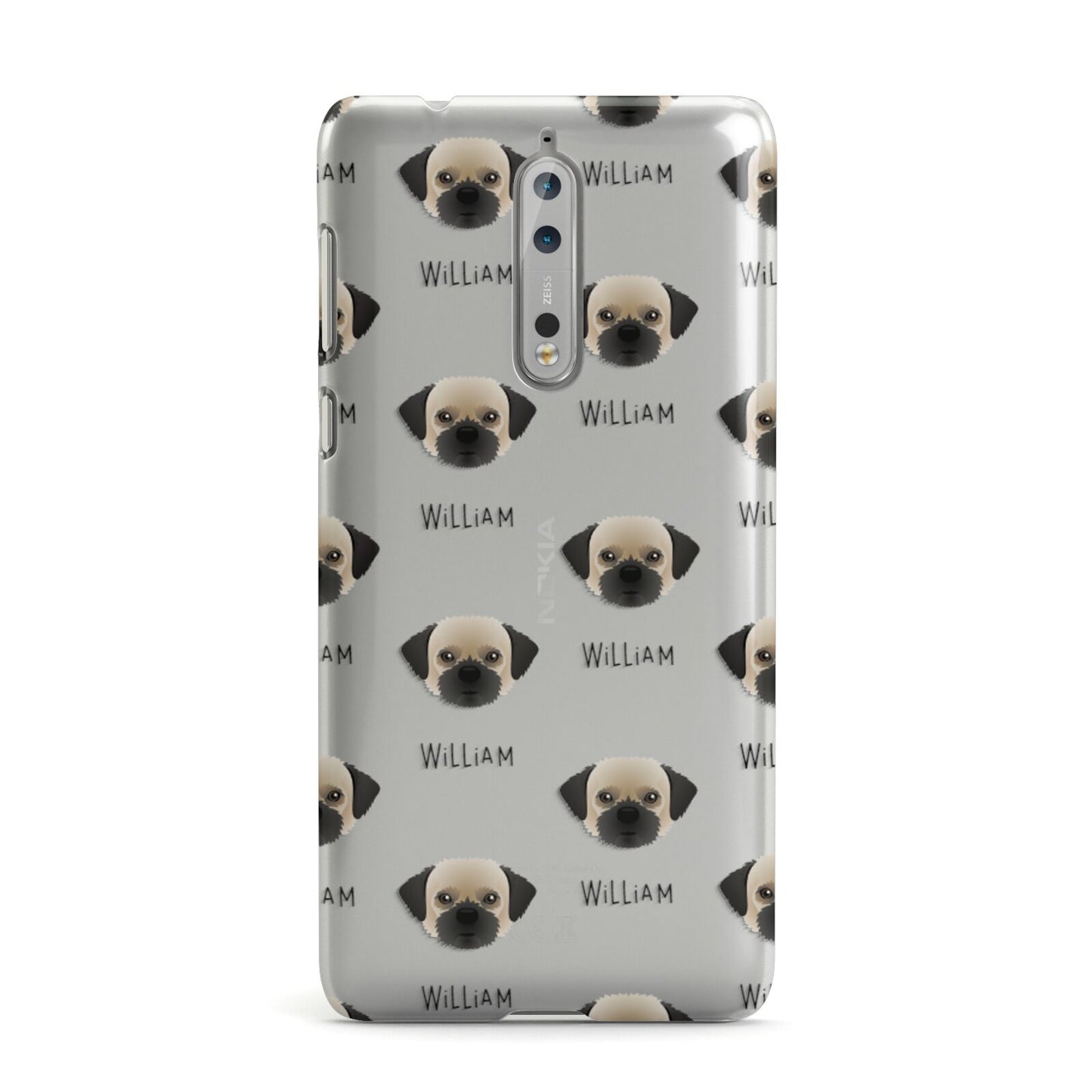 Pugzu Icon with Name Nokia Case