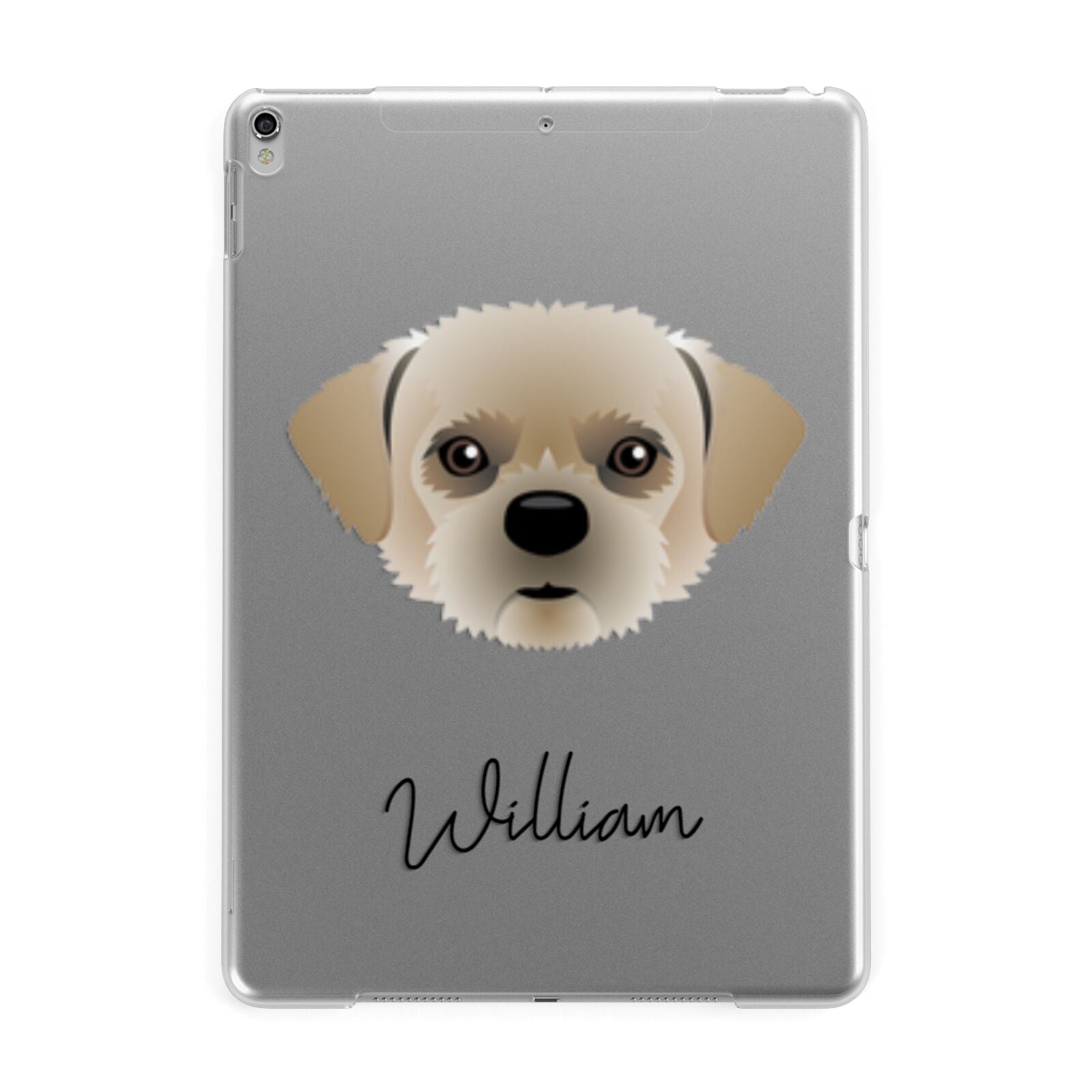 Pugzu Personalised Apple iPad Silver Case