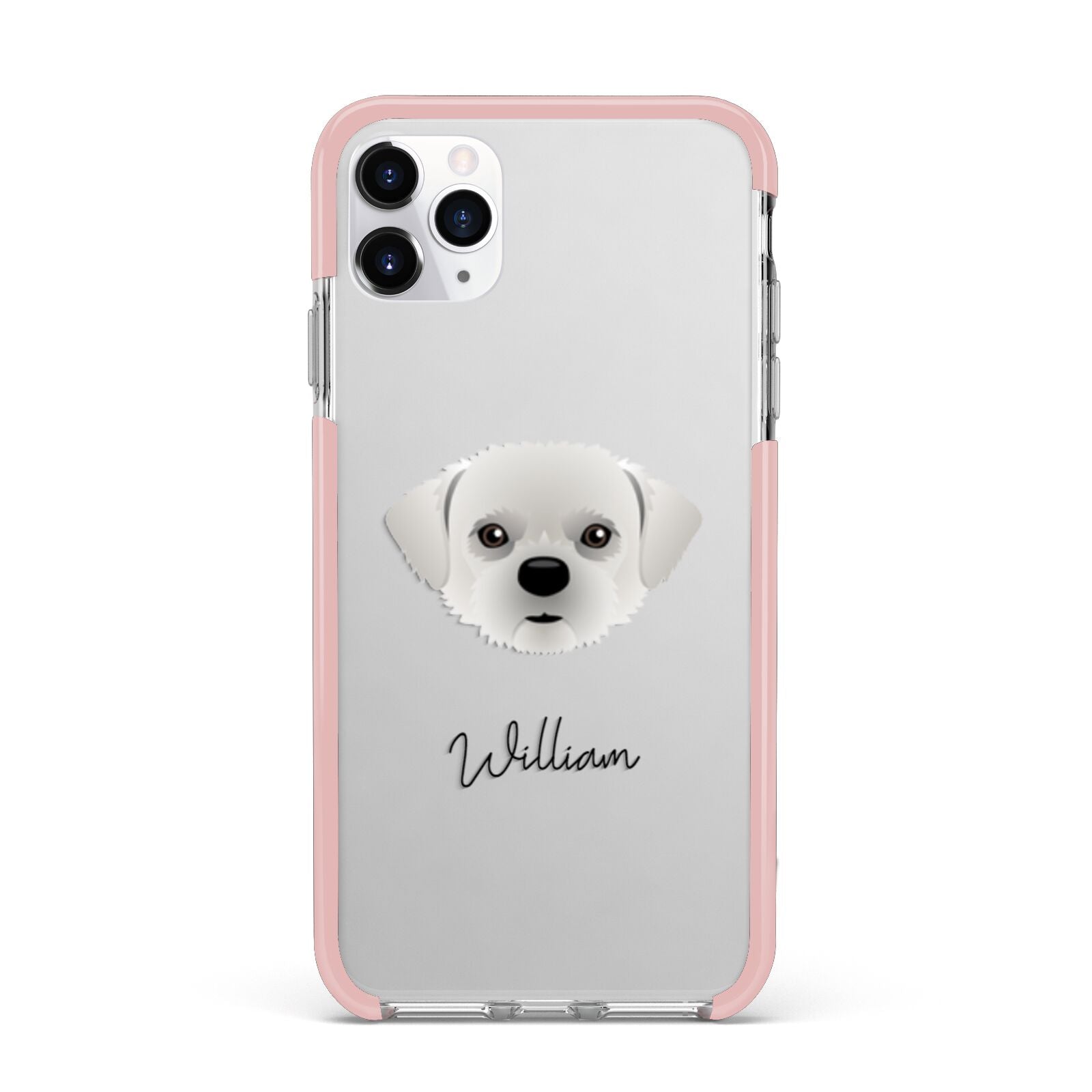 Pugzu Personalised iPhone 11 Pro Max Impact Pink Edge Case