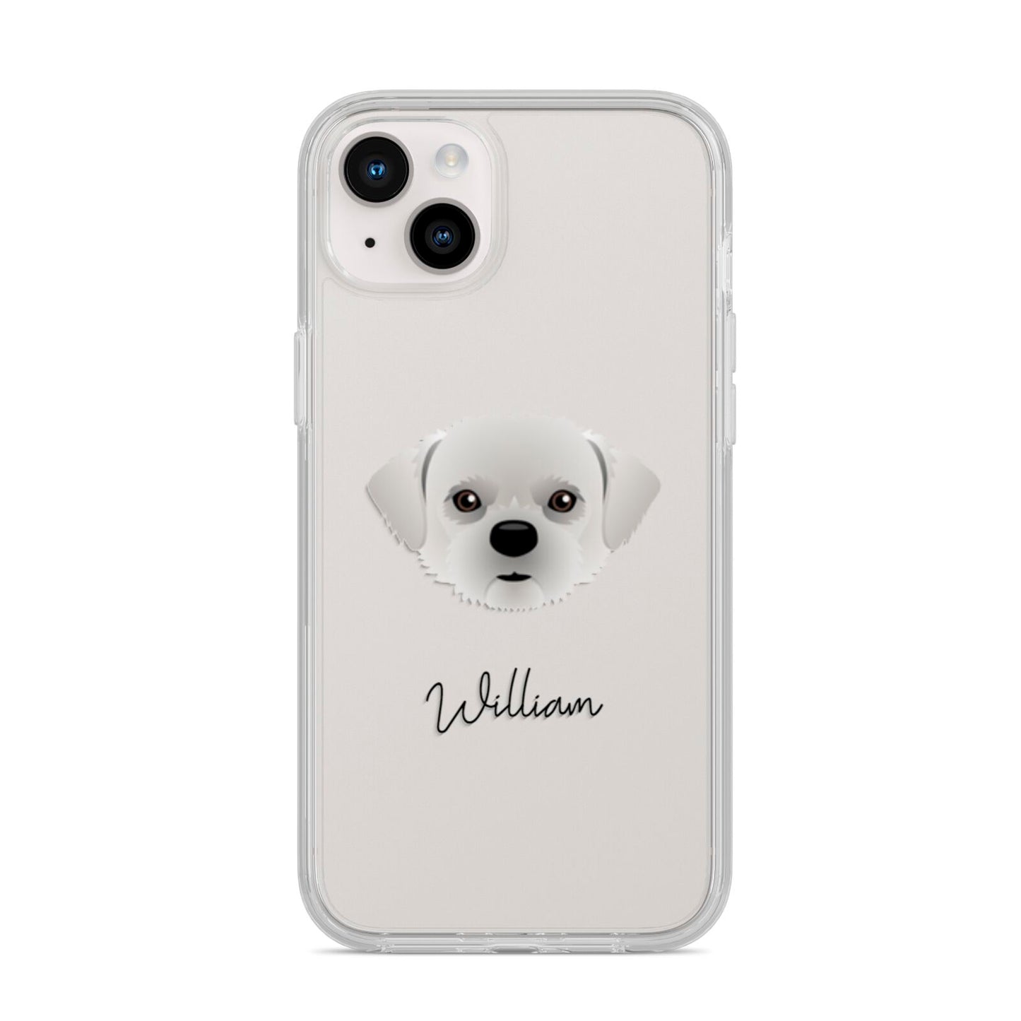 Pugzu Personalised iPhone 14 Plus Clear Tough Case Starlight