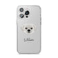 Pugzu Personalised iPhone 14 Pro Max Clear Tough Case Silver