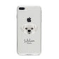 Pugzu Personalised iPhone 8 Plus Bumper Case on Silver iPhone