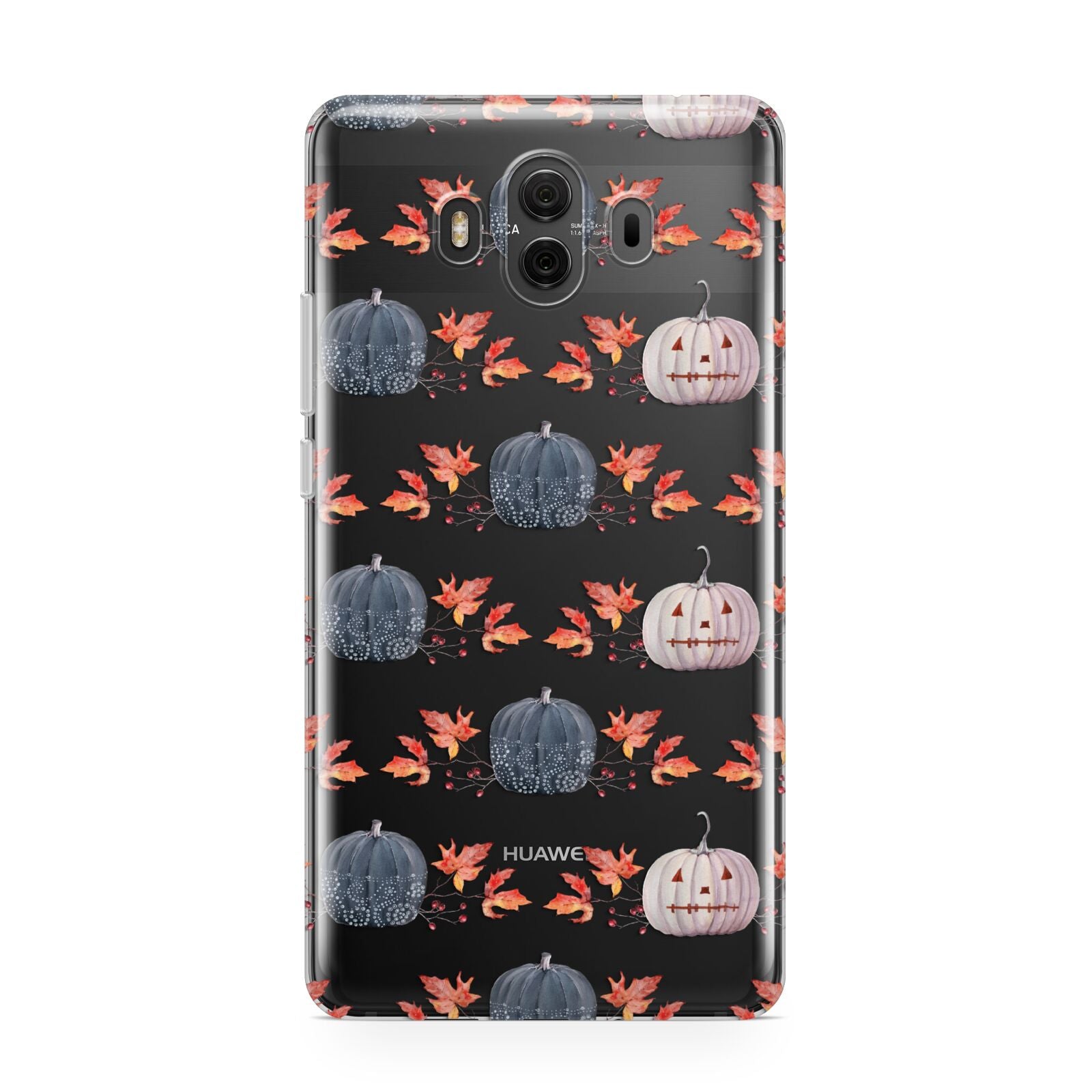 Pumpkin Autumn Leaves Huawei Mate 10 Protective Phone Case