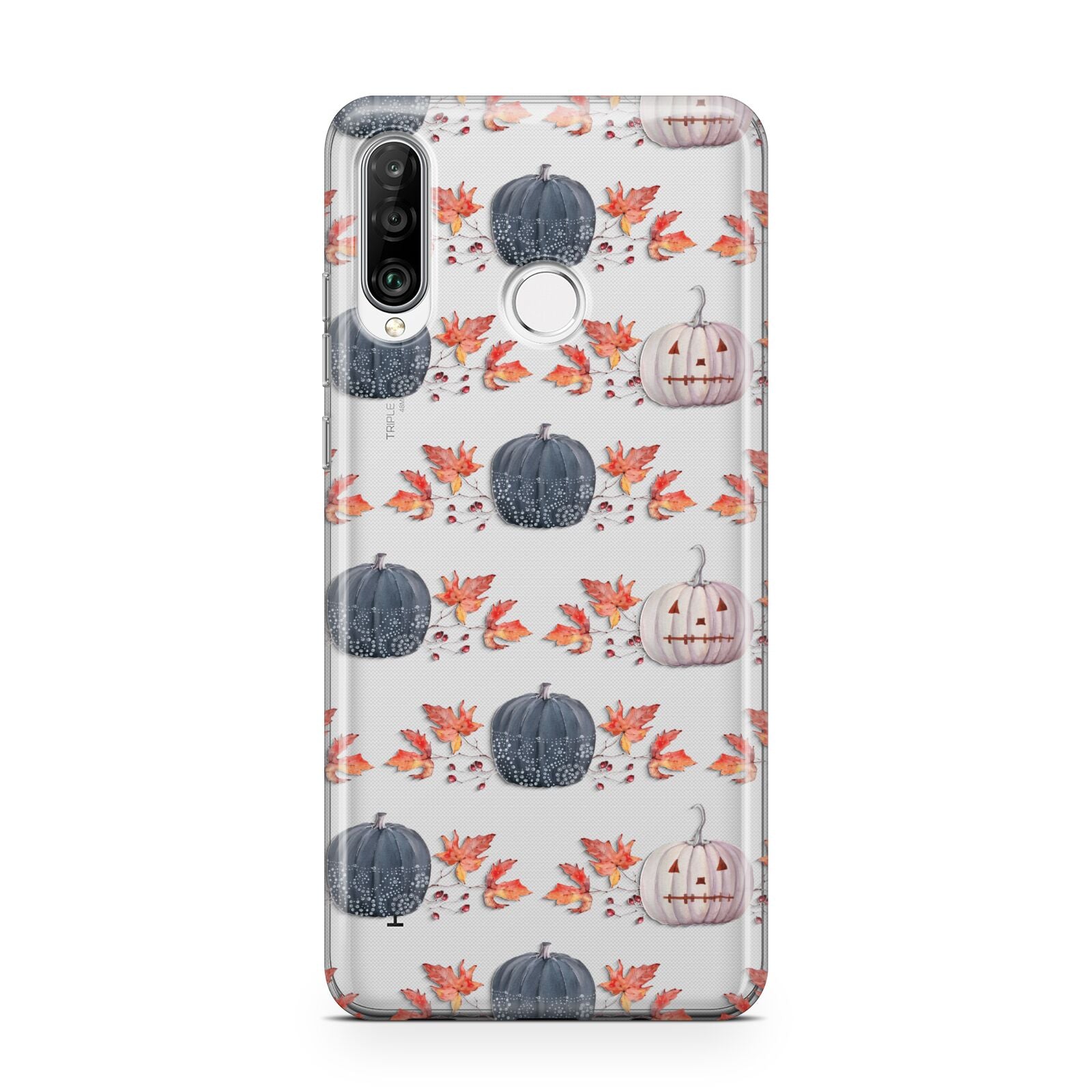 Pumpkin Autumn Leaves Huawei P30 Lite Phone Case