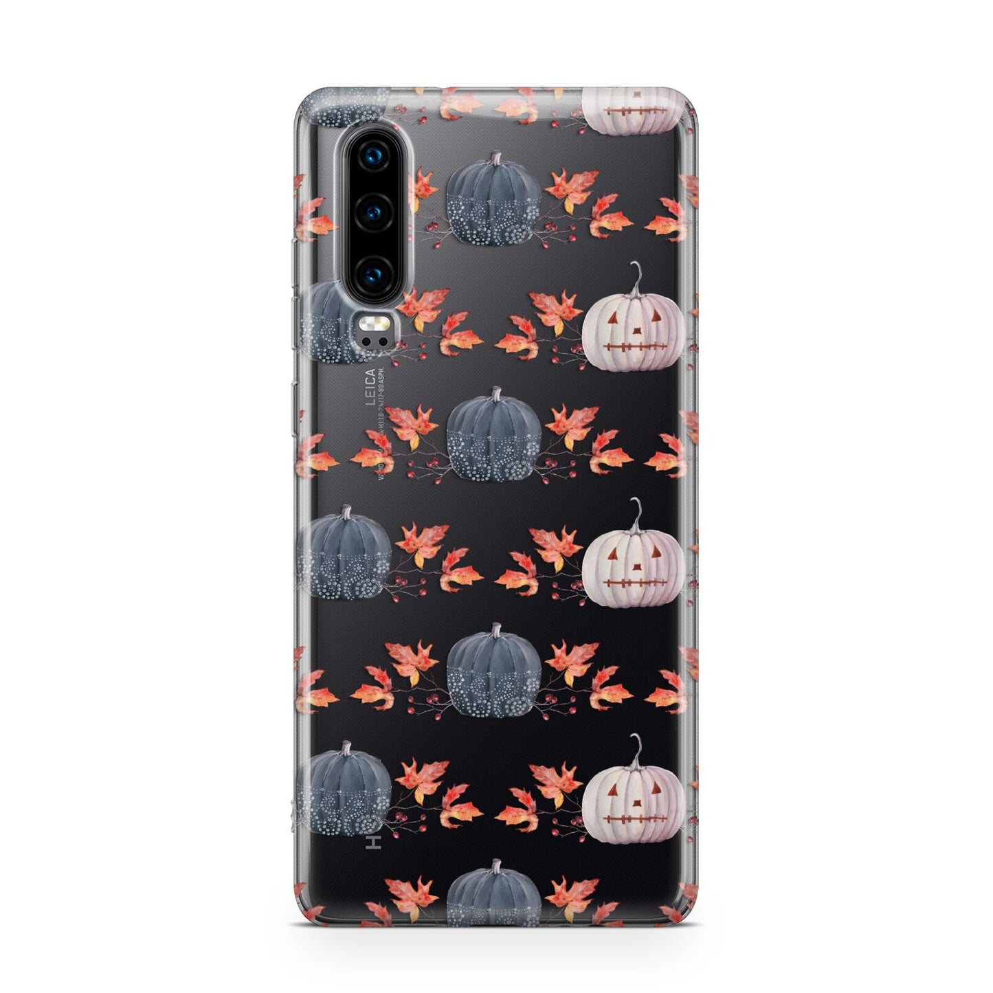 Pumpkin Autumn Leaves Huawei P30 Phone Case