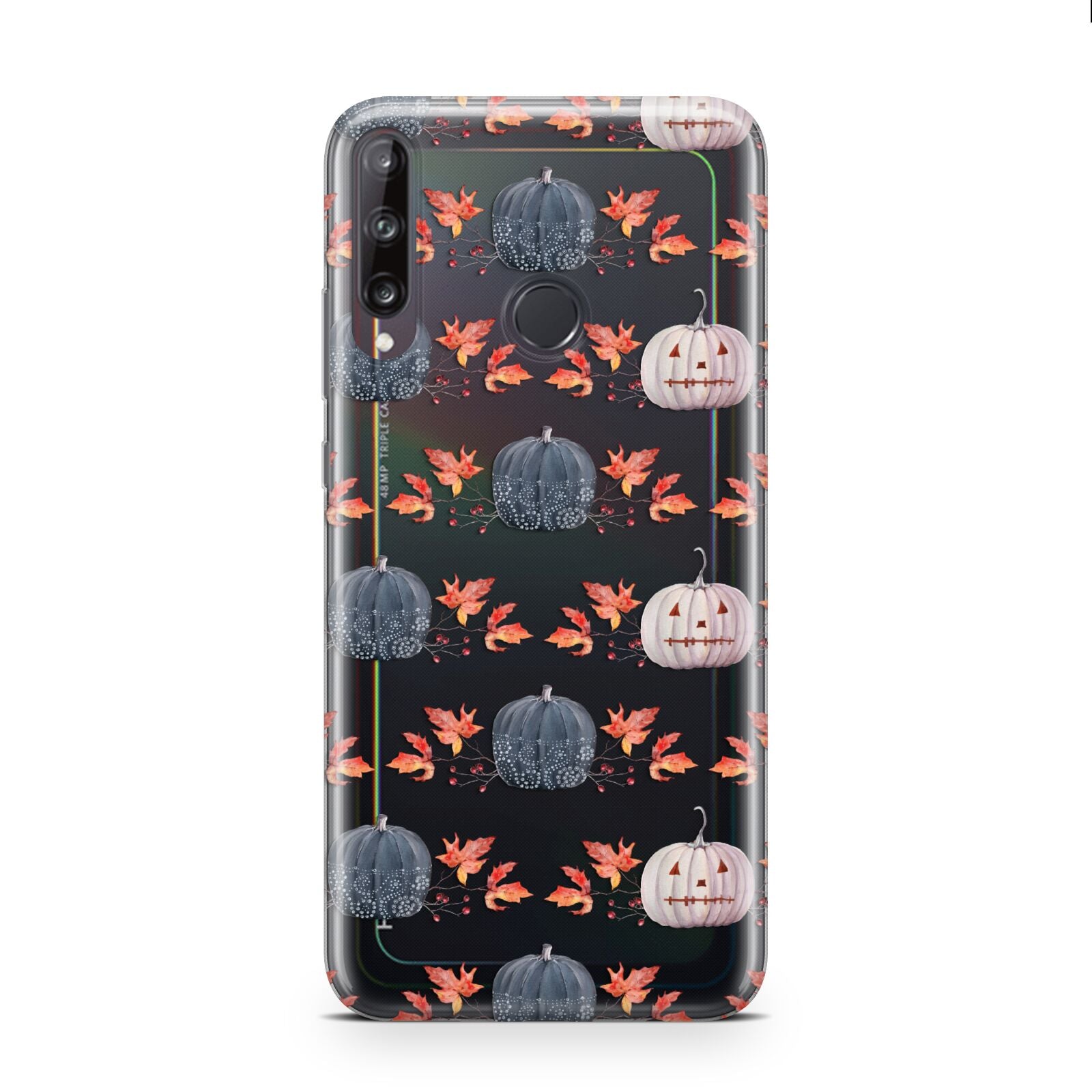 Pumpkin Autumn Leaves Huawei P40 Lite E Phone Case