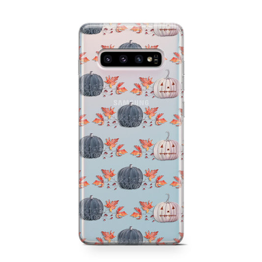 Pumpkin Autumn Leaves Protective Samsung Galaxy Case