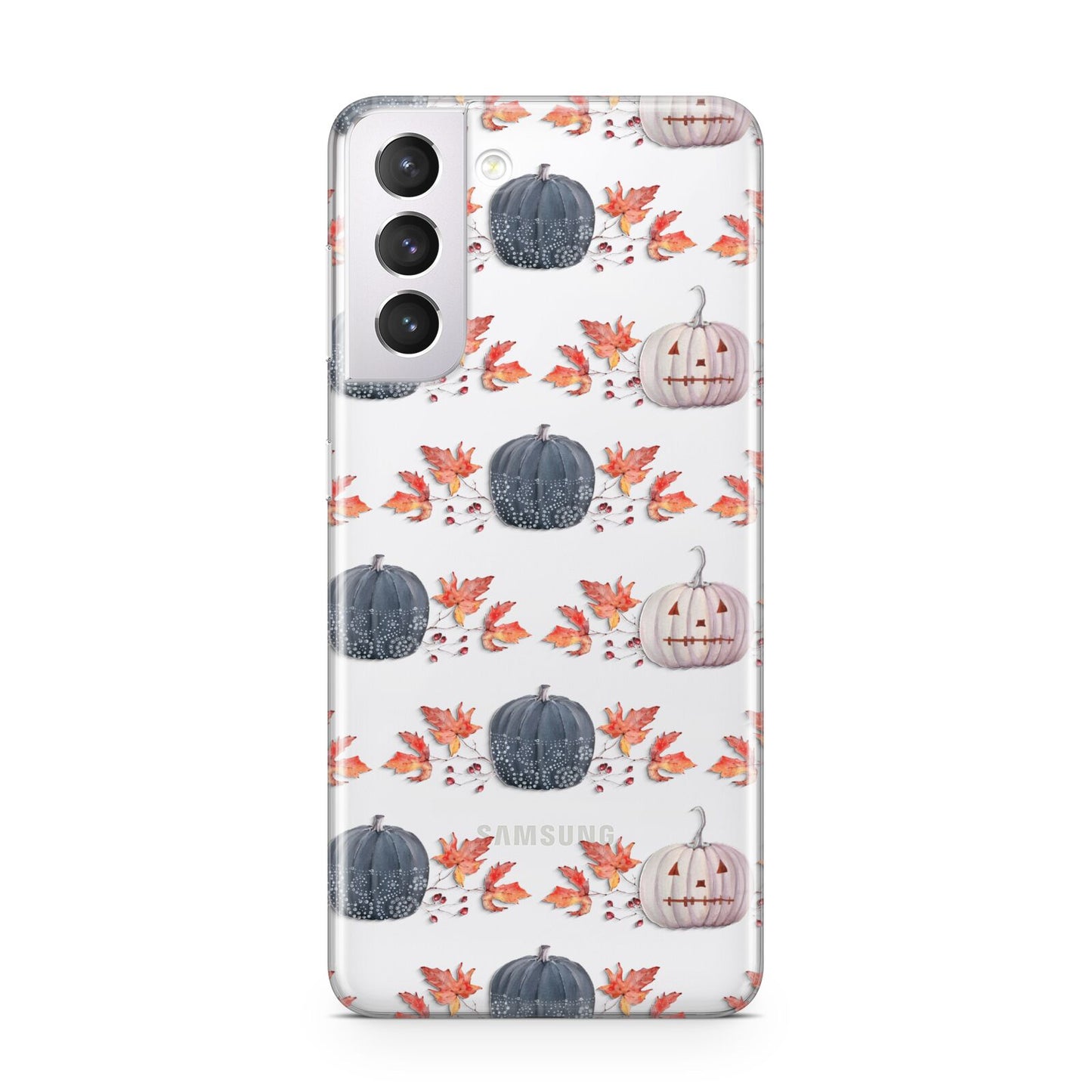 Pumpkin Autumn Leaves Samsung S21 Case