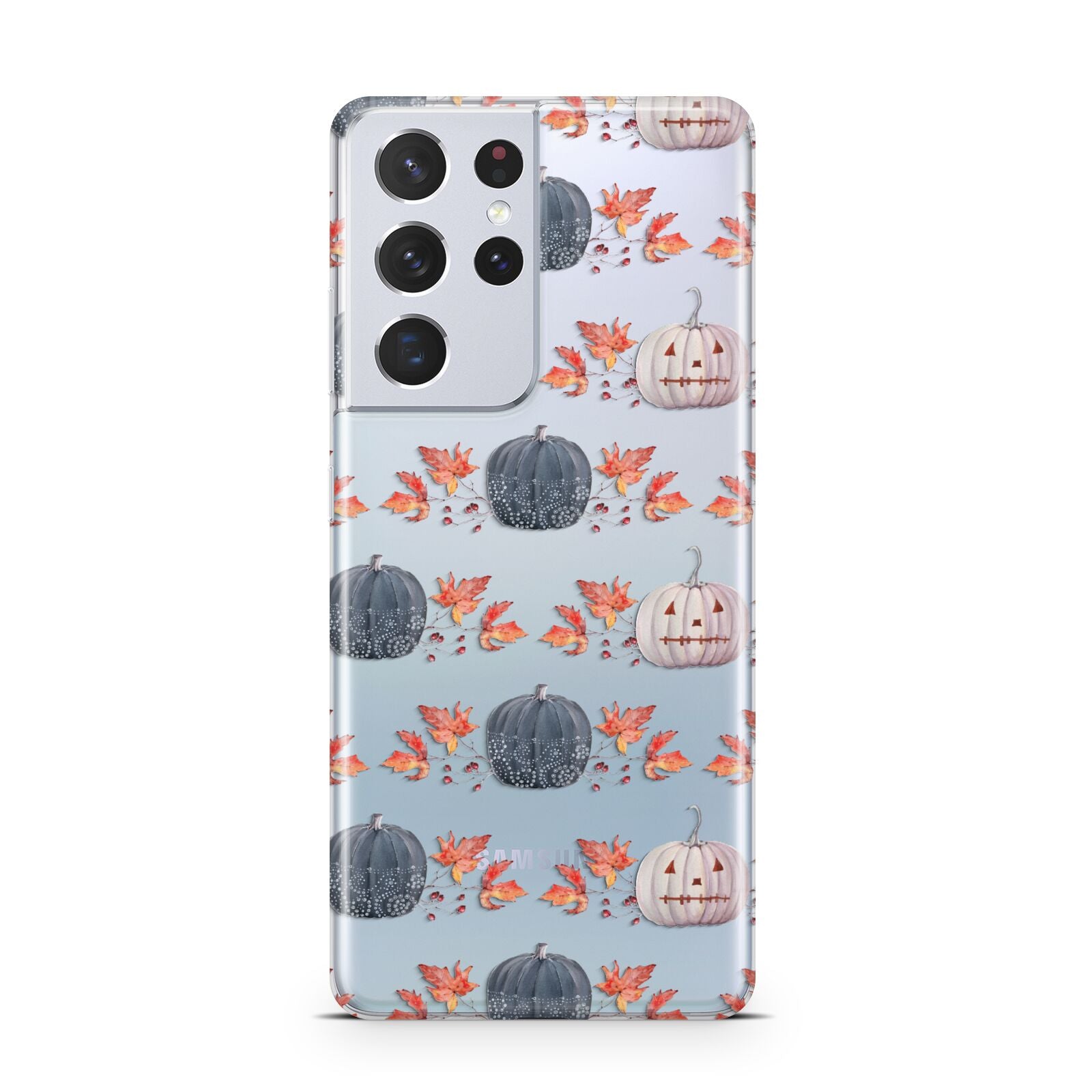 Pumpkin Autumn Leaves Samsung S21 Ultra Case