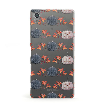 Pumpkin Autumn Leaves Sony Xperia Case