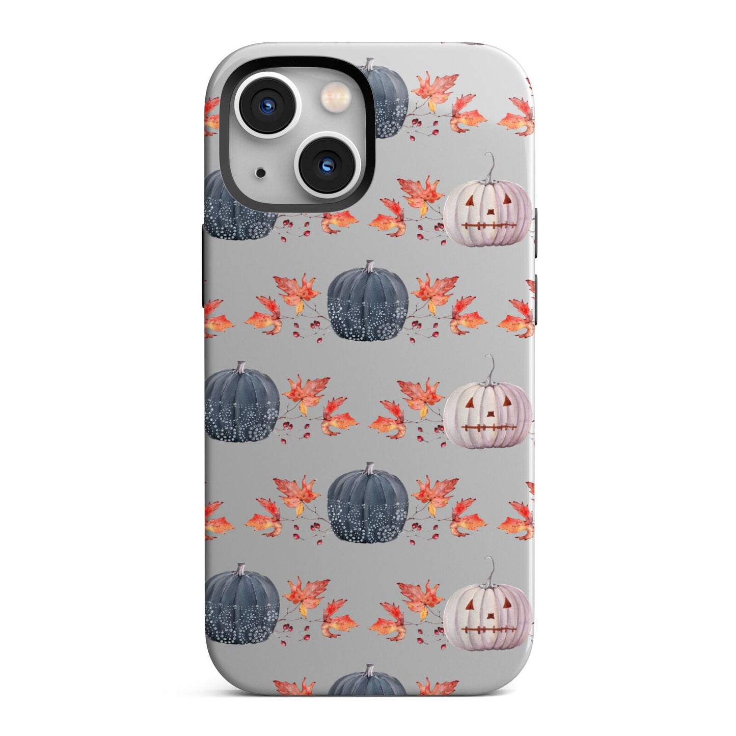 Pumpkin Autumn Leaves iPhone 13 Mini Full Wrap 3D Tough Case