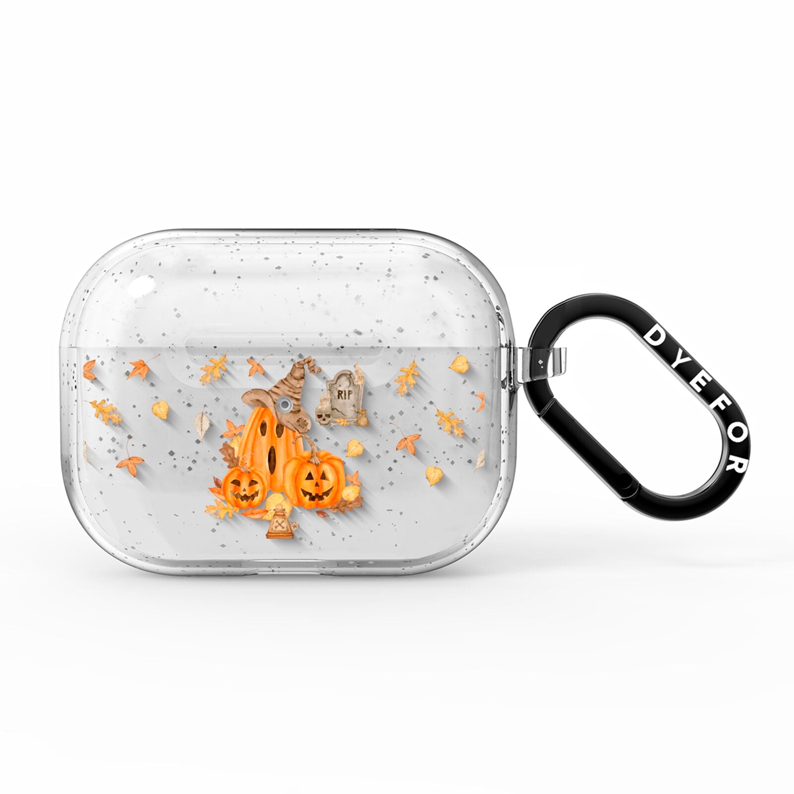 Pumpkin Graveyard AirPods Pro Glitter Case