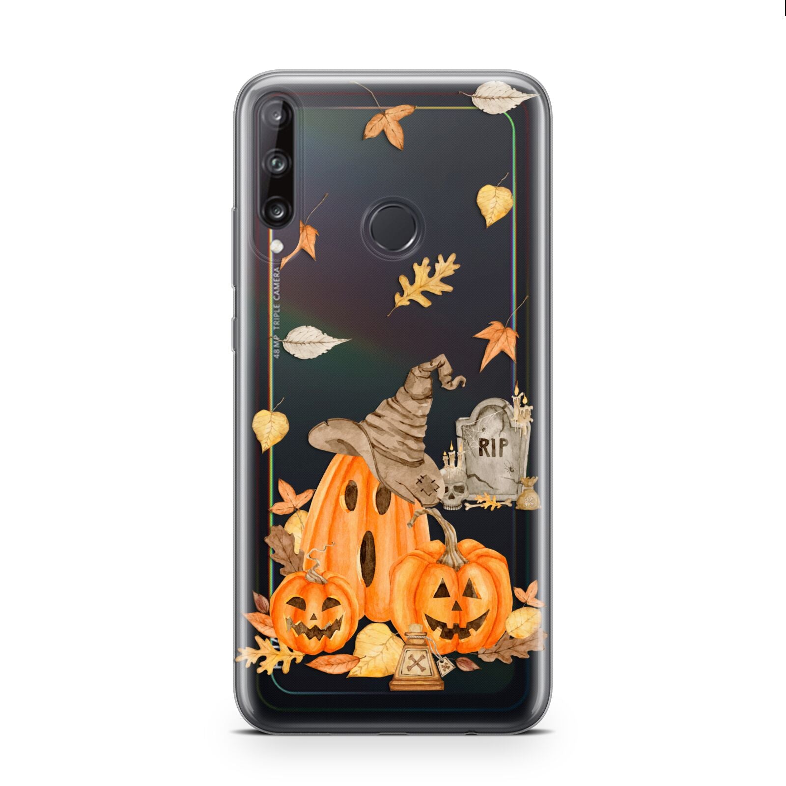 Pumpkin Graveyard Huawei P40 Lite E Phone Case