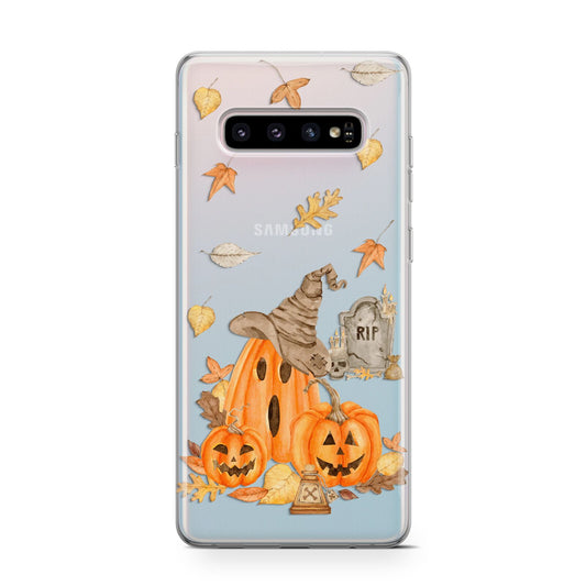 Pumpkin Graveyard Protective Samsung Galaxy Case