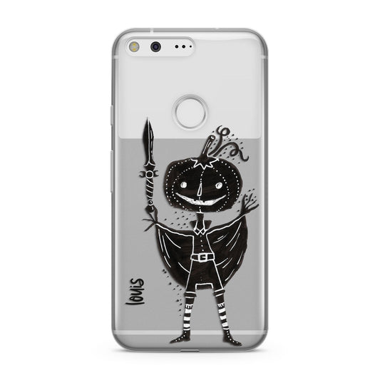 Pumpkin Head Personalised Google Pixel Case