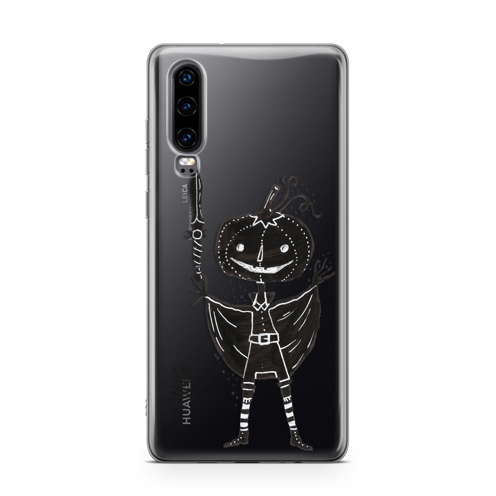 Pumpkin Head Personalised Huawei P30 Phone Case