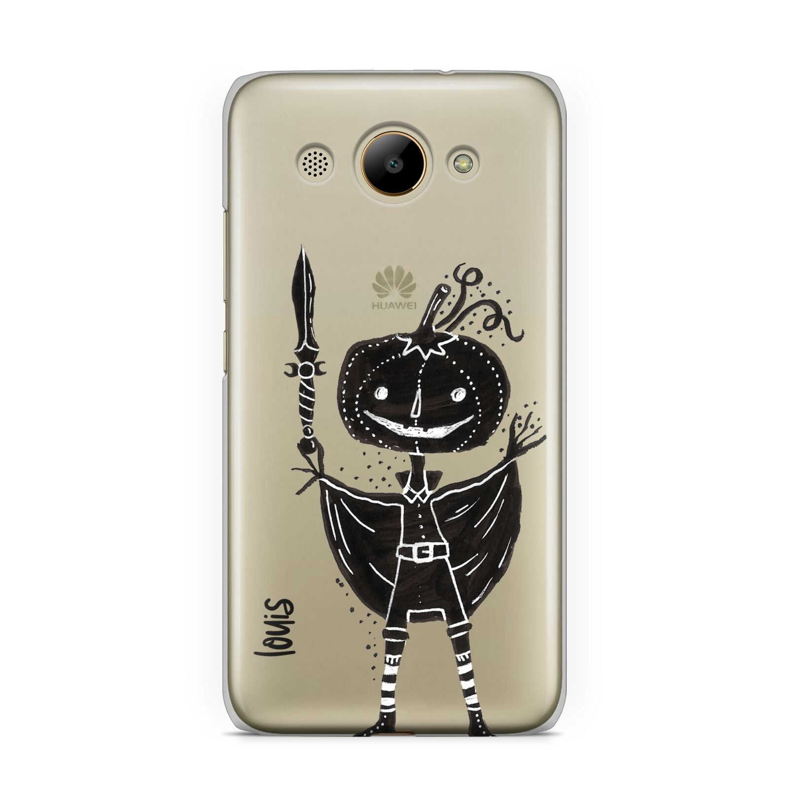 Pumpkin Head Personalised Huawei Y3 2017