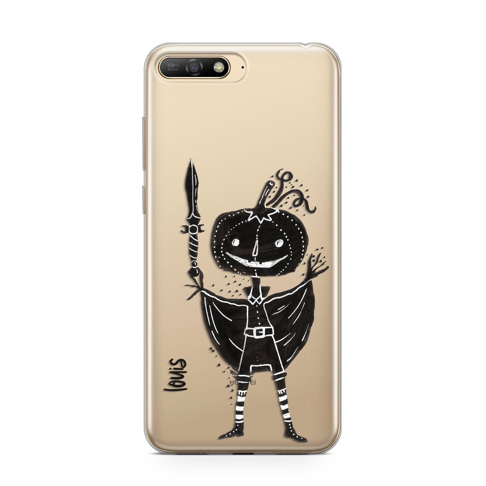 Pumpkin Head Personalised Huawei Y6 2018