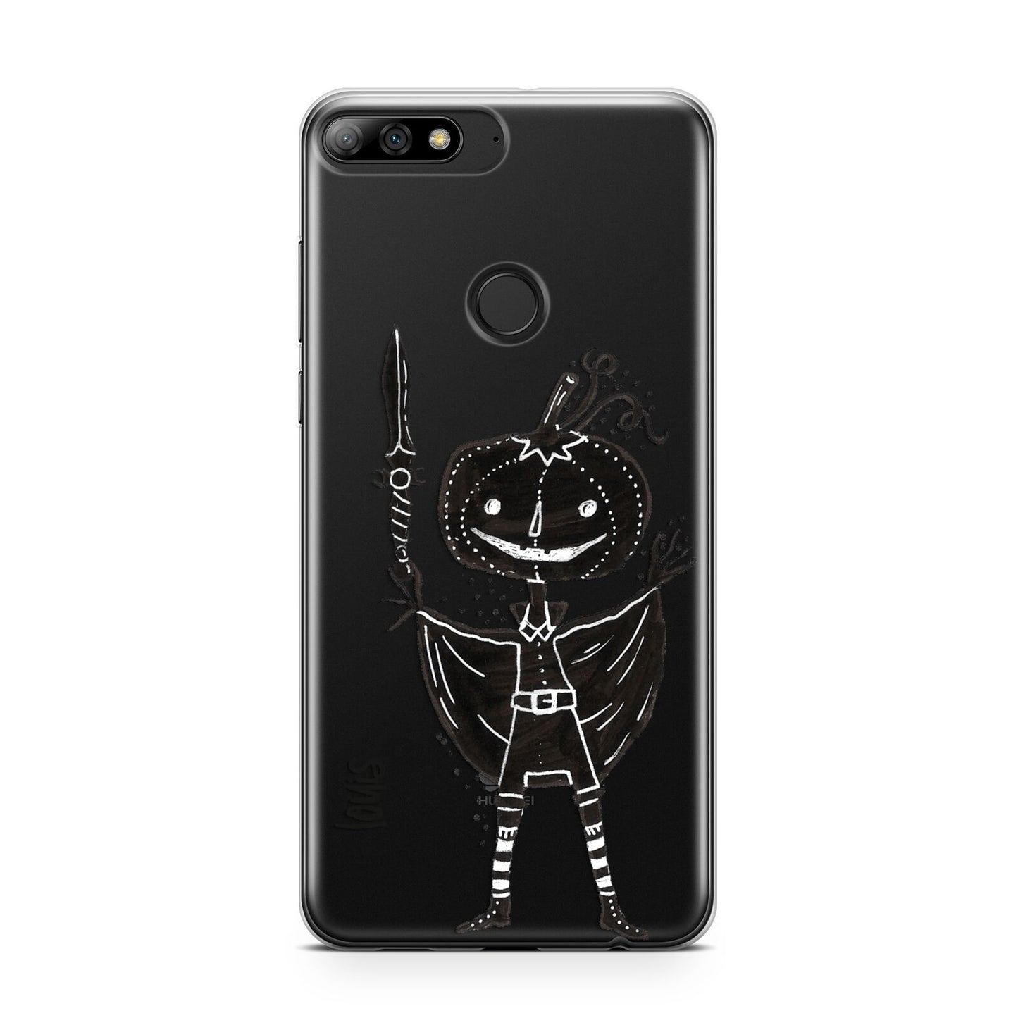 Pumpkin Head Personalised Huawei Y7 2018