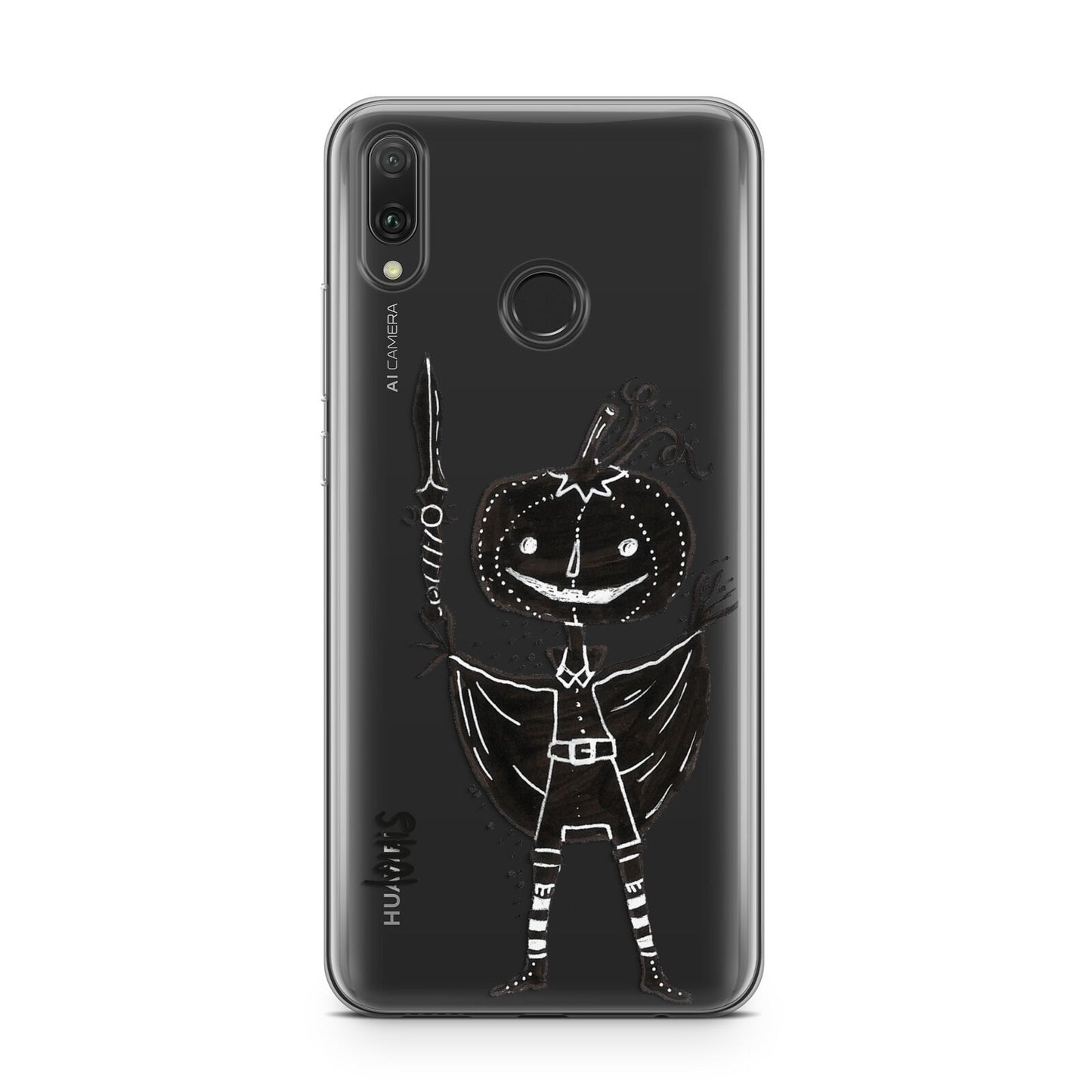 Pumpkin Head Personalised Huawei Y9 2019