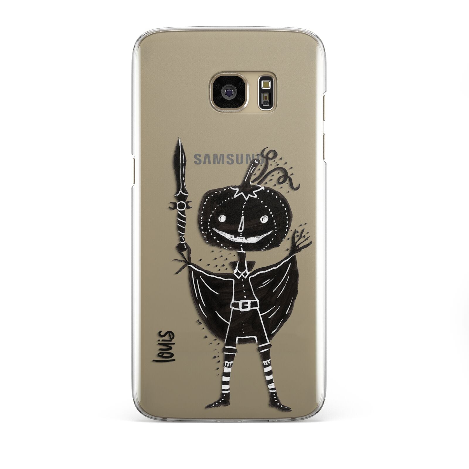 Pumpkin Head Personalised Samsung Galaxy S7 Edge Case