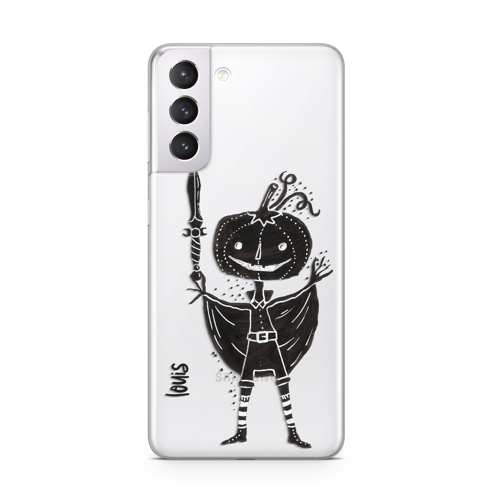 Pumpkin Head Personalised Samsung S21 Case