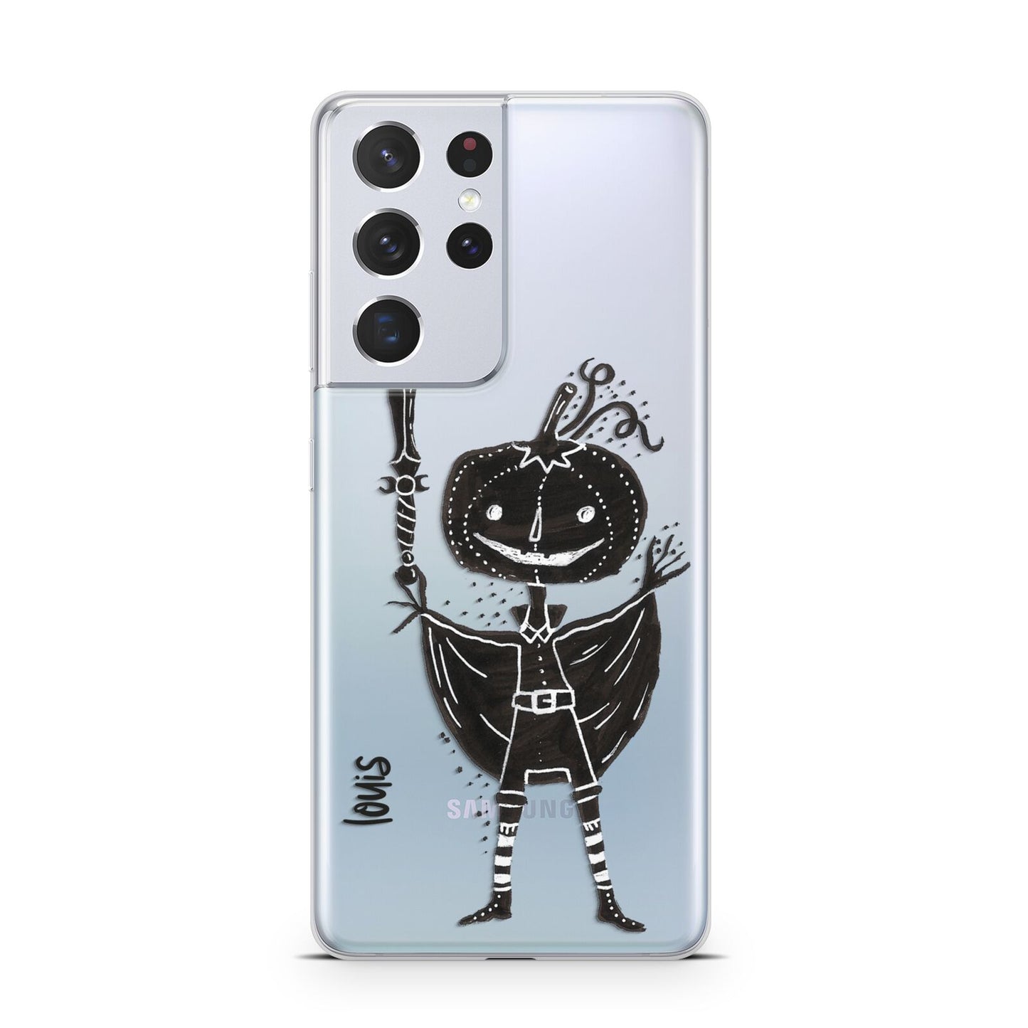 Pumpkin Head Personalised Samsung S21 Ultra Case