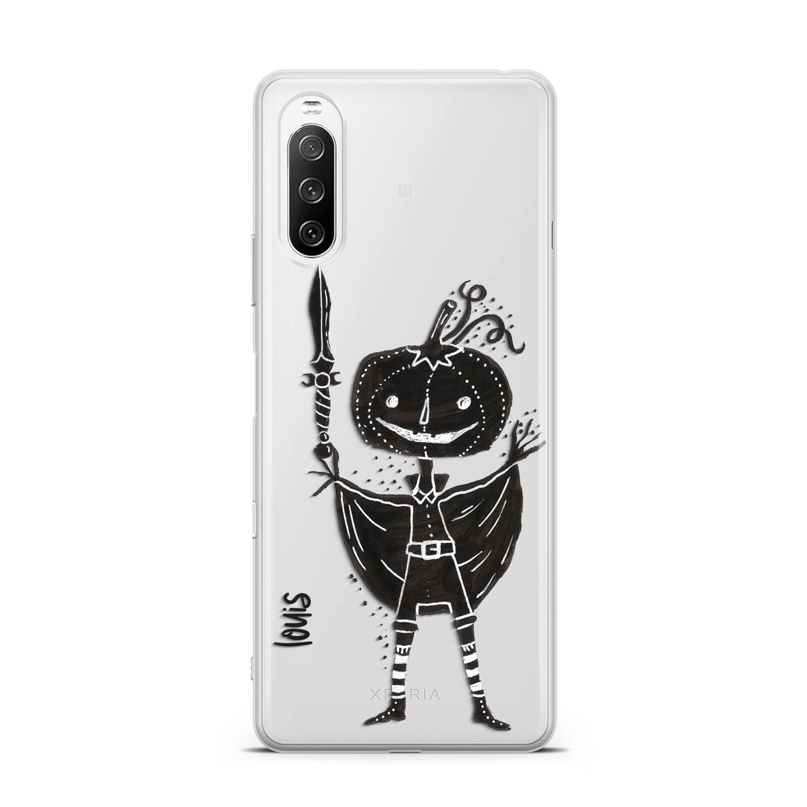 Pumpkin Head Personalised Sony Xperia 10 III Case