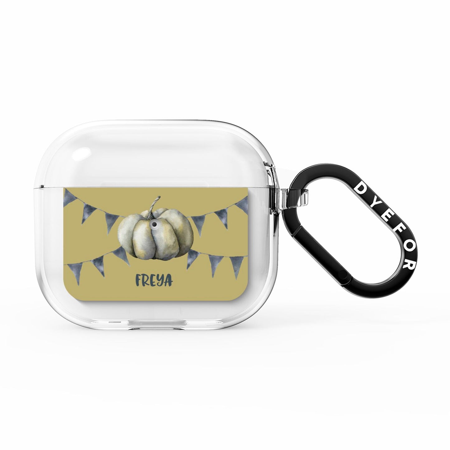 Pumpkin Part Halloween AirPods Clear Case 3rd Gen