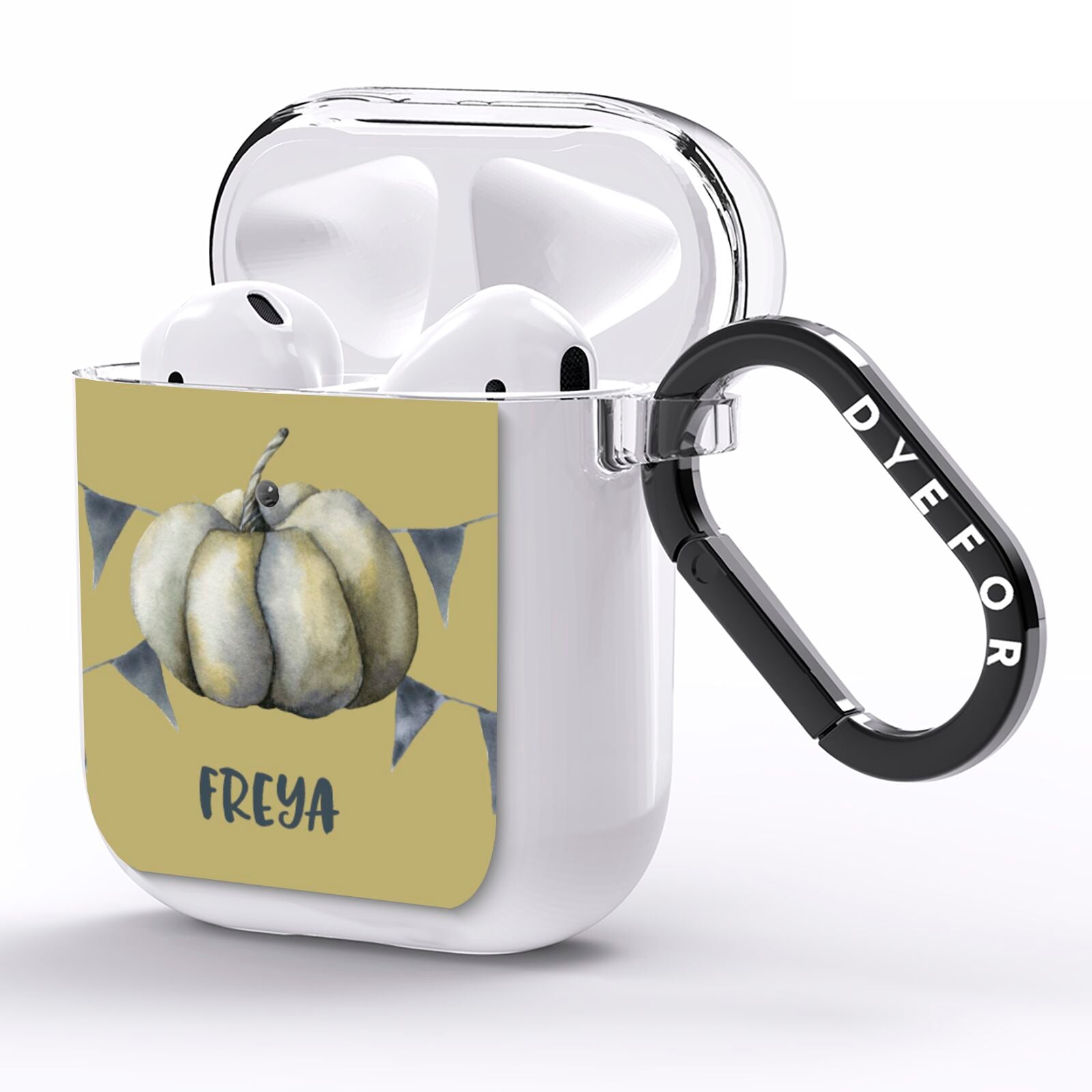 Pumpkin Part Halloween AirPods Clear Case Side Image