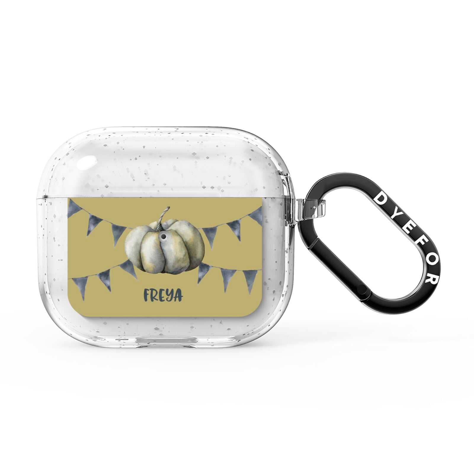 Pumpkin Part Halloween AirPods Glitter Case 3rd Gen