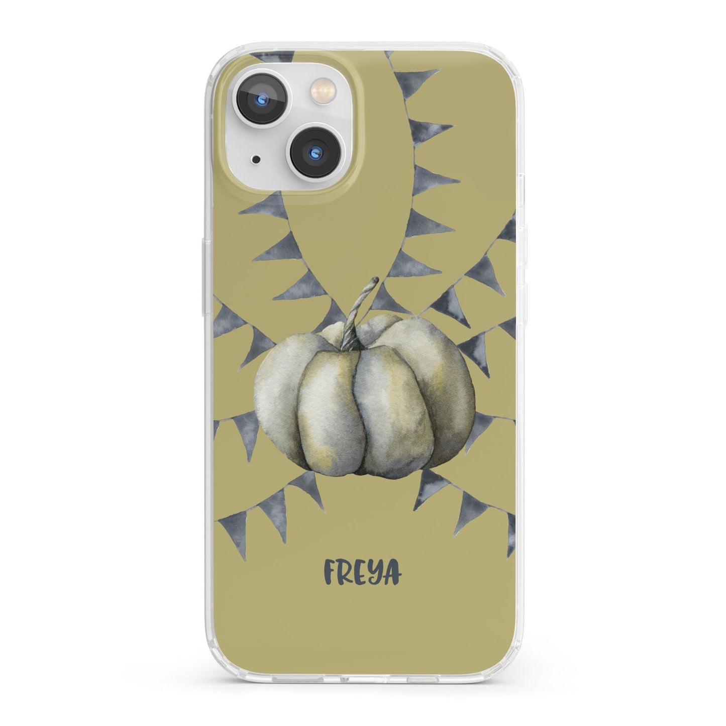 Pumpkin Part Halloween iPhone 13 Clear Bumper Case