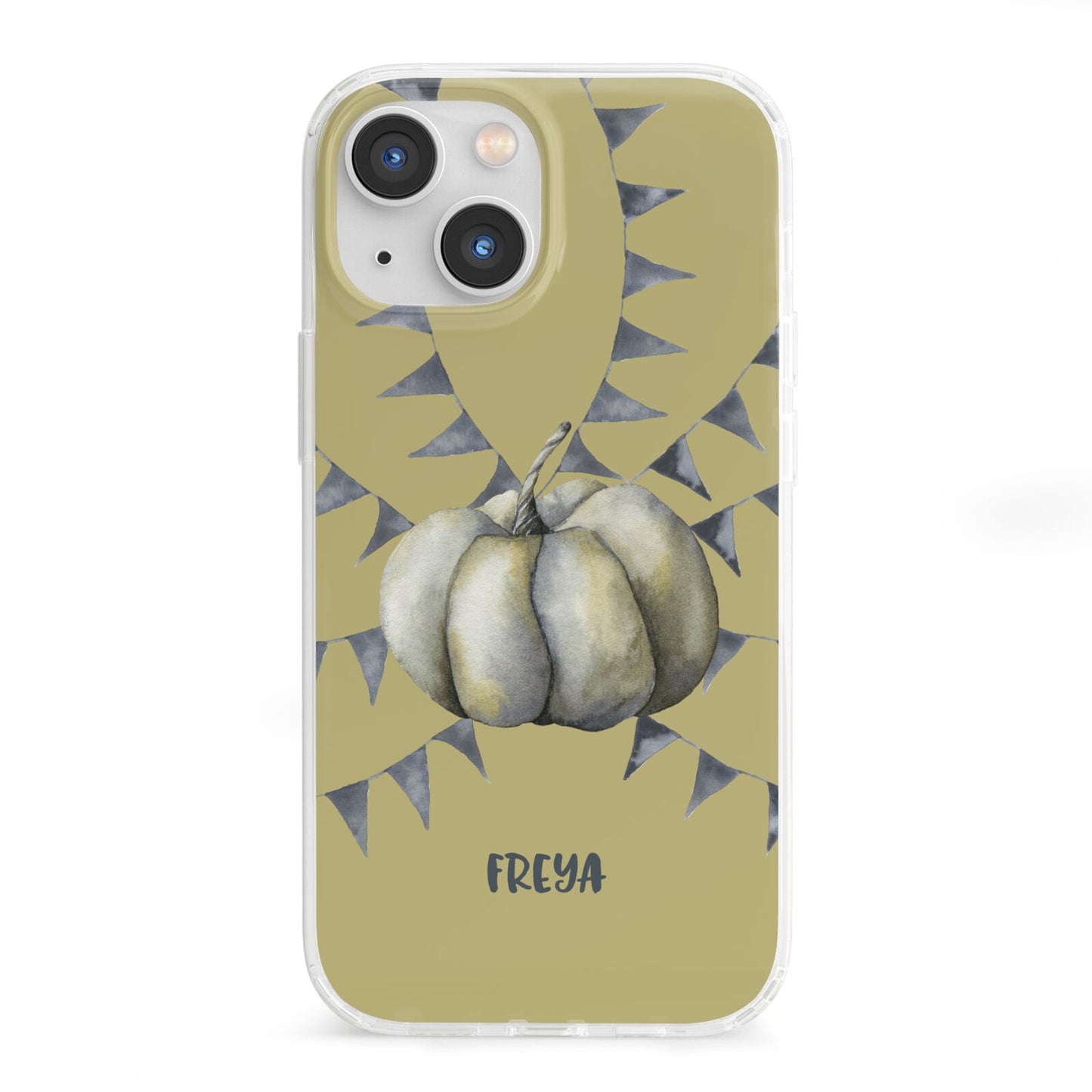 Pumpkin Part Halloween iPhone 13 Mini Clear Bumper Case